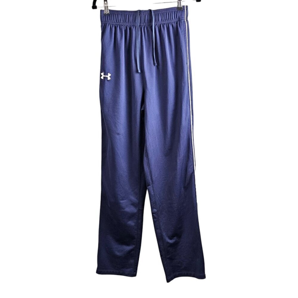 Under Armour Loose Fit Navy Pull On Casual Athletic Track Pant